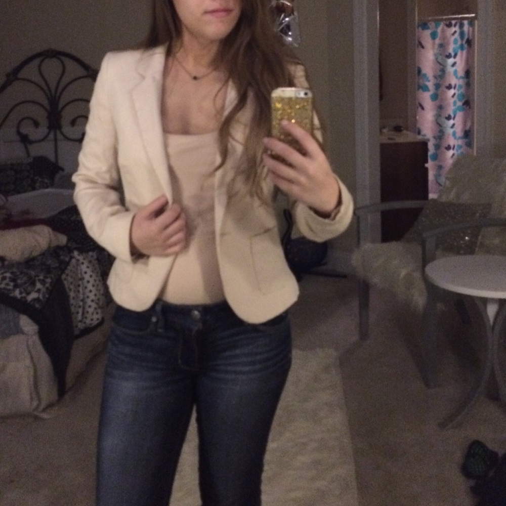 H&M nude blazer