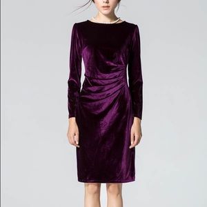 Purple Velvet Dress