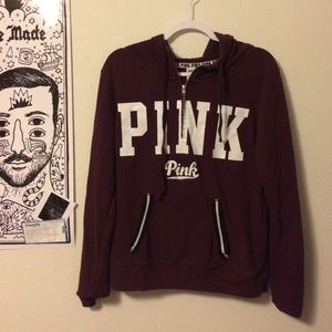 VS PINK Half Zip Sweatshirt