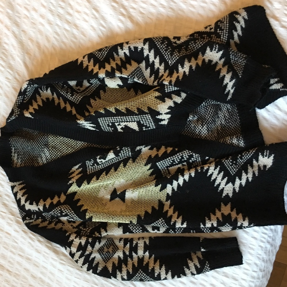 Aztec knit cardigan