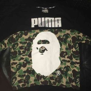 Bape x puma collab crew neck