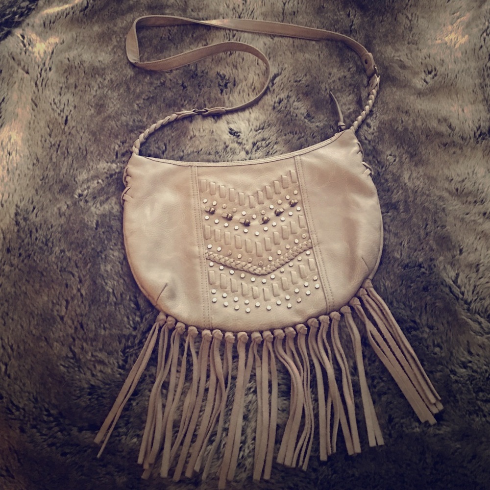 Steve Madden Fringe Satchel Purse