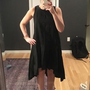 Anthropologie black drop waist dress tags on