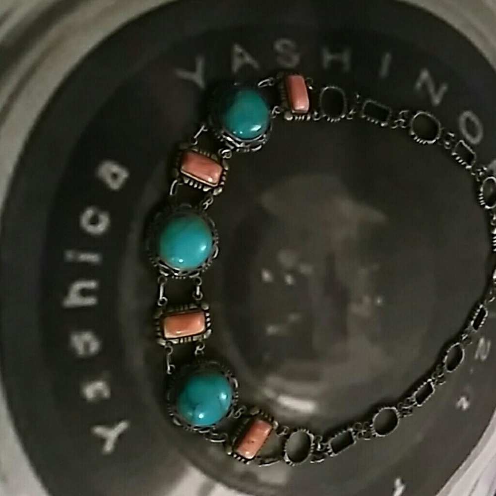 "Turquoise and Carnelian"necklace