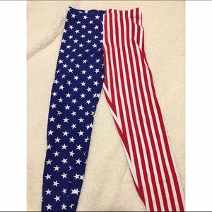 American Flag Leggings