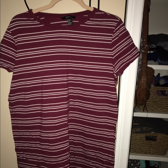 Striped T Shirt Dress - Picture 1 of 2