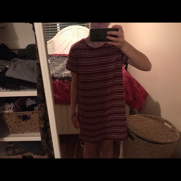 Striped T Shirt Dress - Picture 2 of 2