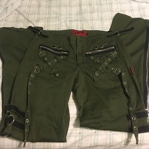 Women's army green cargo Tripp pants