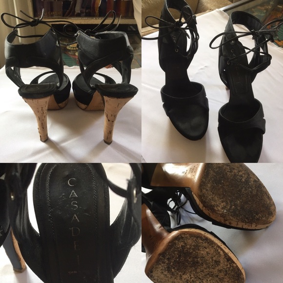 Auth-Casadei platform ankle strap heel size 6 1/2 - Picture 3 of 6