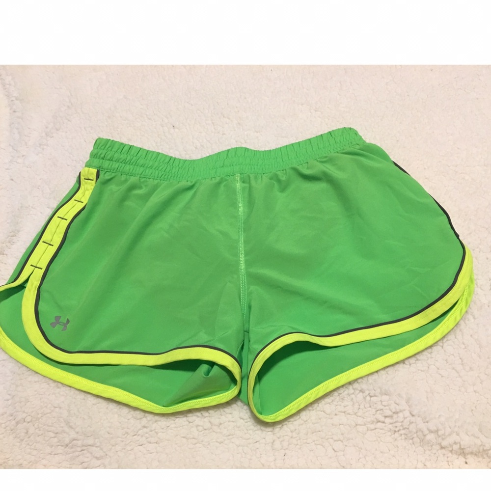 Under armor lime green track short