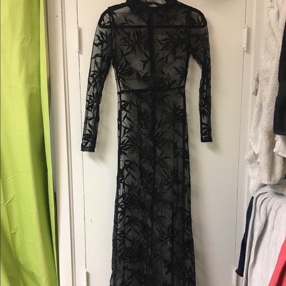Maxed Beauty Sheer Maxi Dress; NEW NEVER WORN! - Picture 2 of 4