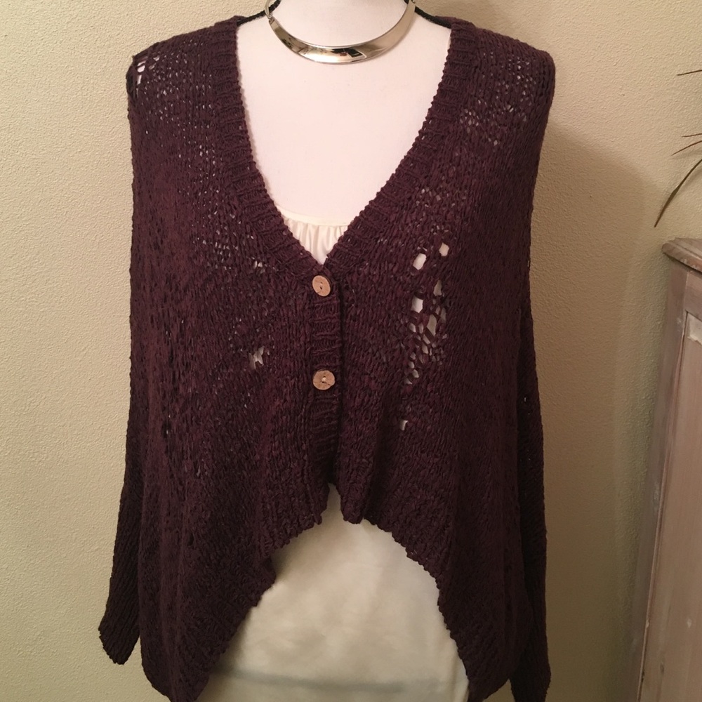 Chelsea and Violet high low distressed sweater