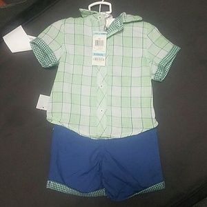 BRAND NEW 6-9 Month Boy's Shorts Outfit