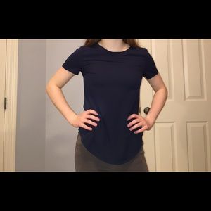 navy blouse