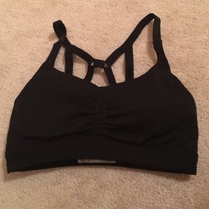 Black workout bra