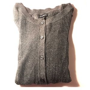 Sheer Metallic Cardigan