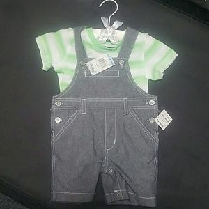 BRAND NEW 6-9 Month Overall Shorts Set