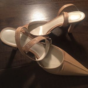 Leather Kitten Heel Shoe