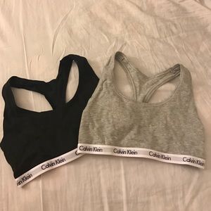 Calvin Klein sports bras