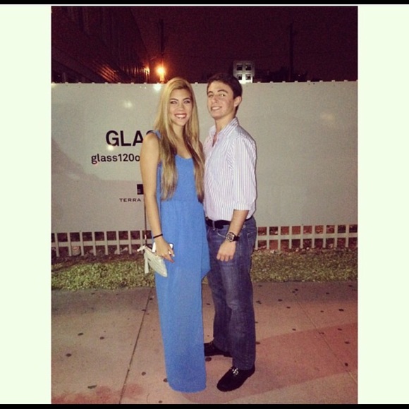 Beautiful light blue high-low sheer dress! - Picture 3 of 3