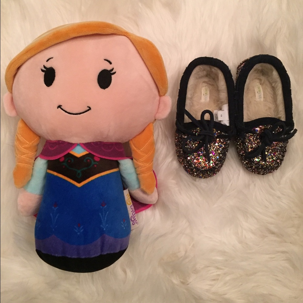 J. Crew Crewcuts Glitter Slippers (Factory)