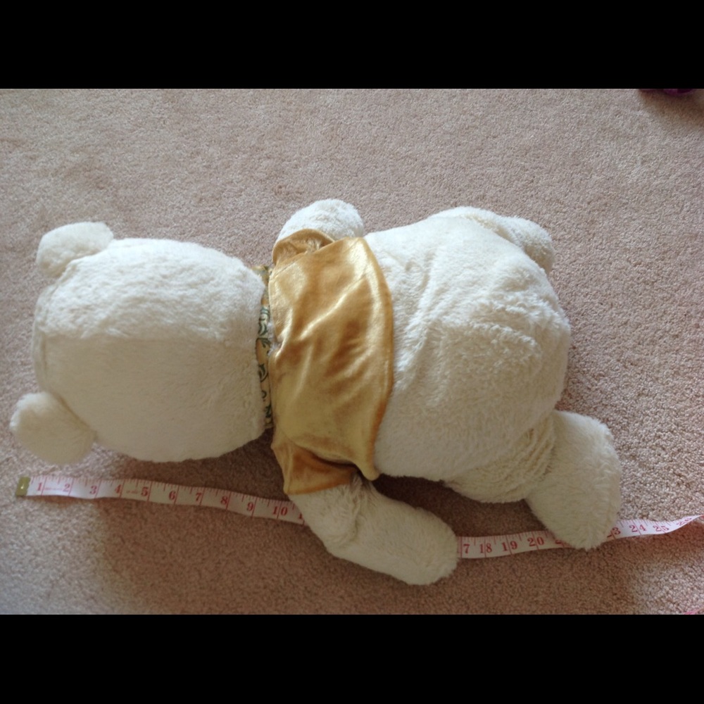 Disney Winnie the Pooh L 24" cream gold plush toy - Picture 4 of 4