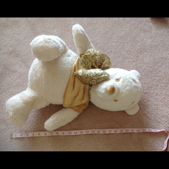 Disney Winnie the Pooh L 24" cream gold plush toy - Picture 2 of 4