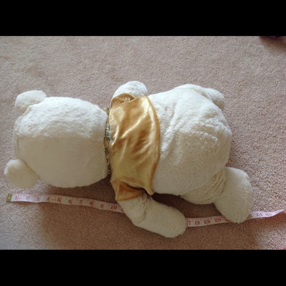 Disney Winnie the Pooh L 24" cream gold plush toy - Picture 4 of 4