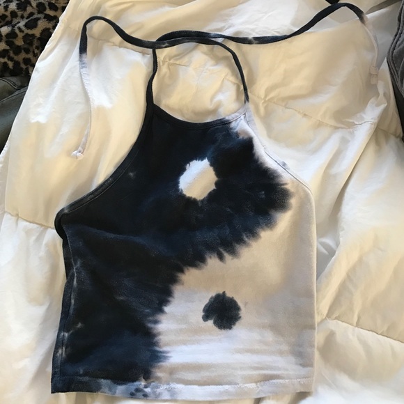 Tie Dye Brandy Melville style LA Hearts halter top - Picture 2 of 4