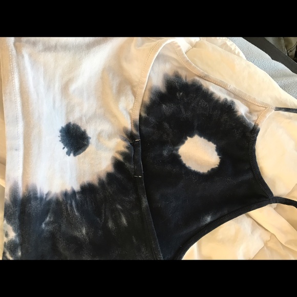 Tie Dye Brandy Melville style LA Hearts halter top - Picture 3 of 4