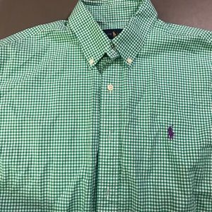 Ralph Lauren, button down, large, long sleeve