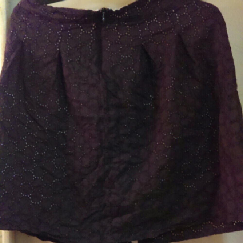 Studio Y Brown Eyelet Skirt