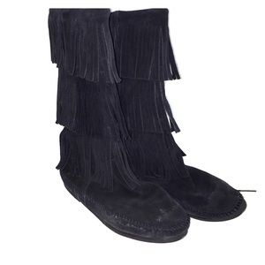 Moccasin Fringe Boots
