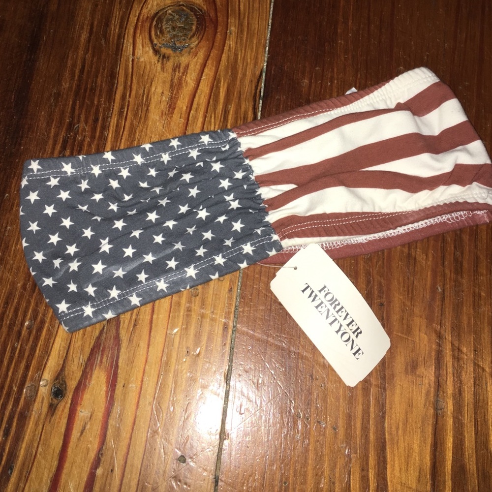Forever 21 American flag bandeau