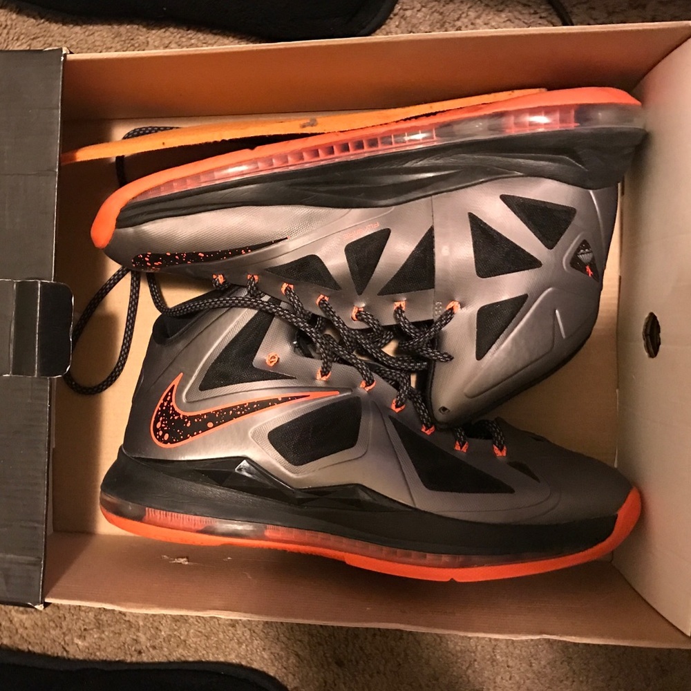 Nike LeBron X lava