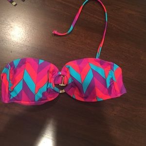 Bandeau Bikini Top with removable strap