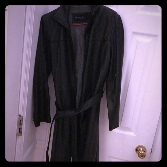 Kenneth Cole Black leather jacket - Picture 1 of 3