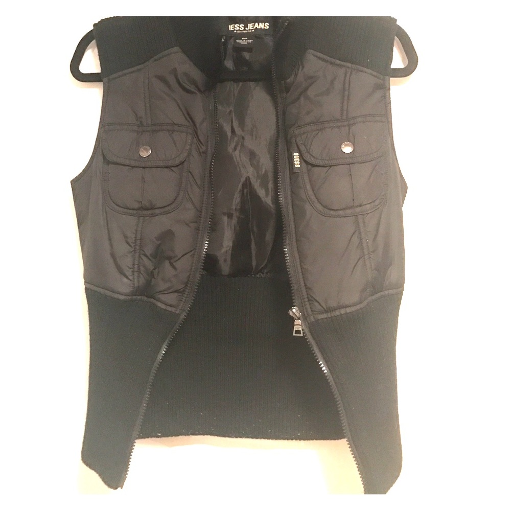 Authentic guess jeans black vest
