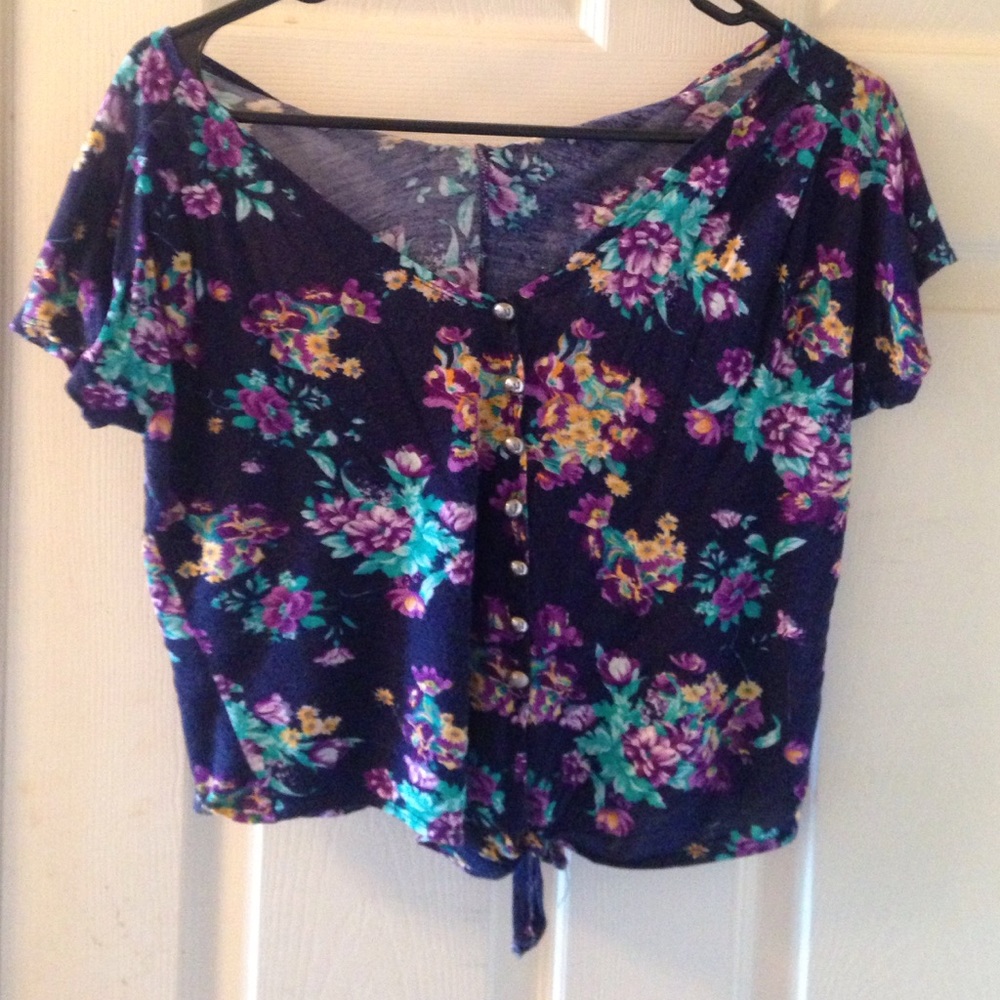 Floral crop top