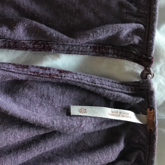 Deep purple Aztec free people top - Picture 2 of 4