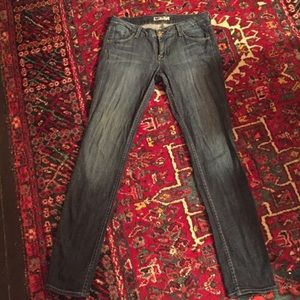 Hudson skinny low rise jeans