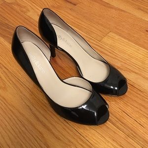 Black glossy heels