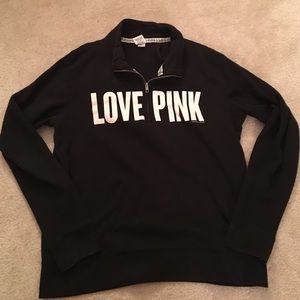 Victoria's Secret PINK half zip sweatshirt