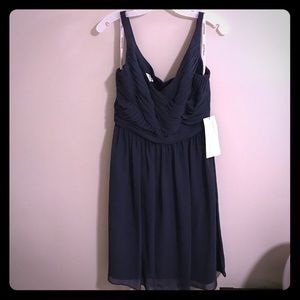 NWT David's Bridal Chiffom Marine Size 8
