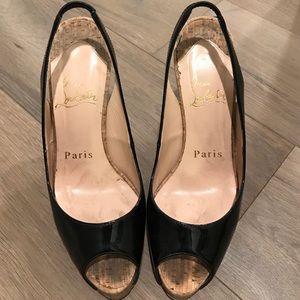 Christian Louboutin cork sling back