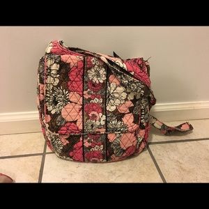 Vera Bradley Mocha Rouse CrossBody Satchel