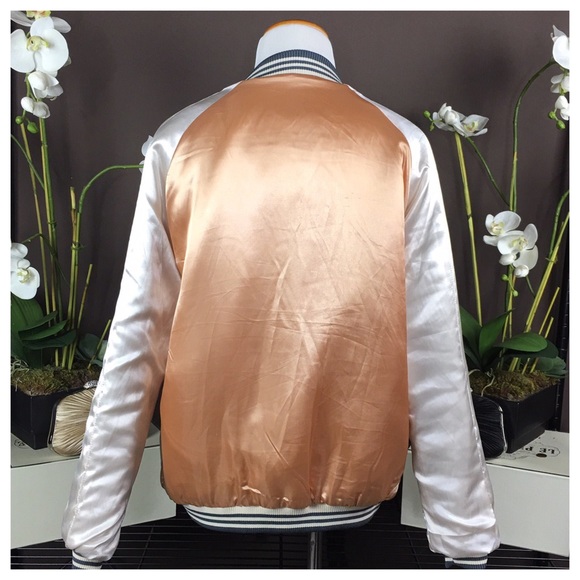 FREE PEOPLE NEW ROMANTICS REVERSIBLE BOMBER JACKET - Picture 4 of 6