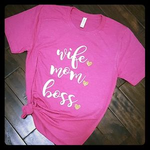 WIFE MOM BOSS TEE