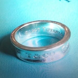 Tiffany sterling silver 1837 ring