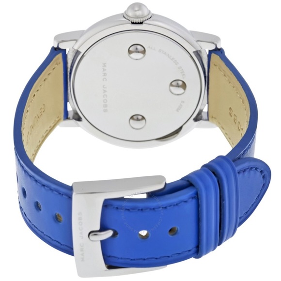 Marc Jacobs courtney blue leather silver watch - Picture 6 of 8